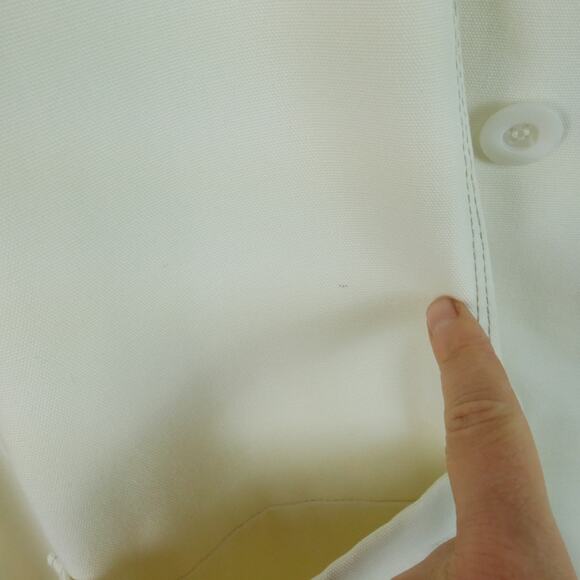 Vintage M L Peacoat 60s Mod Swing A Line Cream White Preppy Retro Spring Twee - Picture 6 of 13